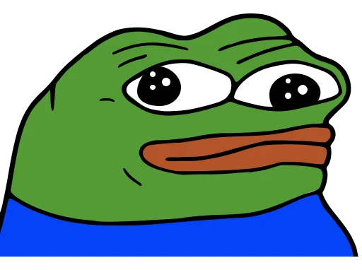 Wide-eyed Froguza sticker